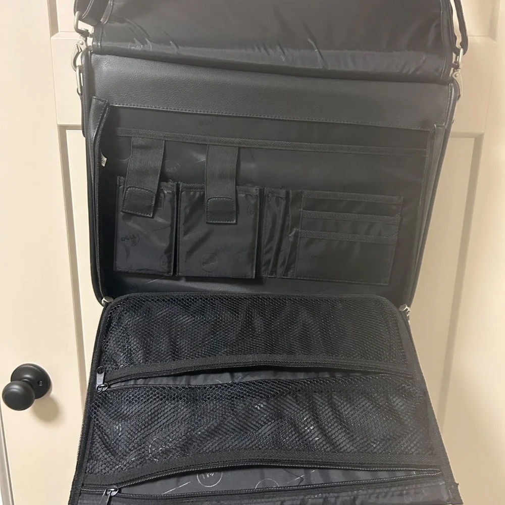 Dell Leather Laptop Bag - Black